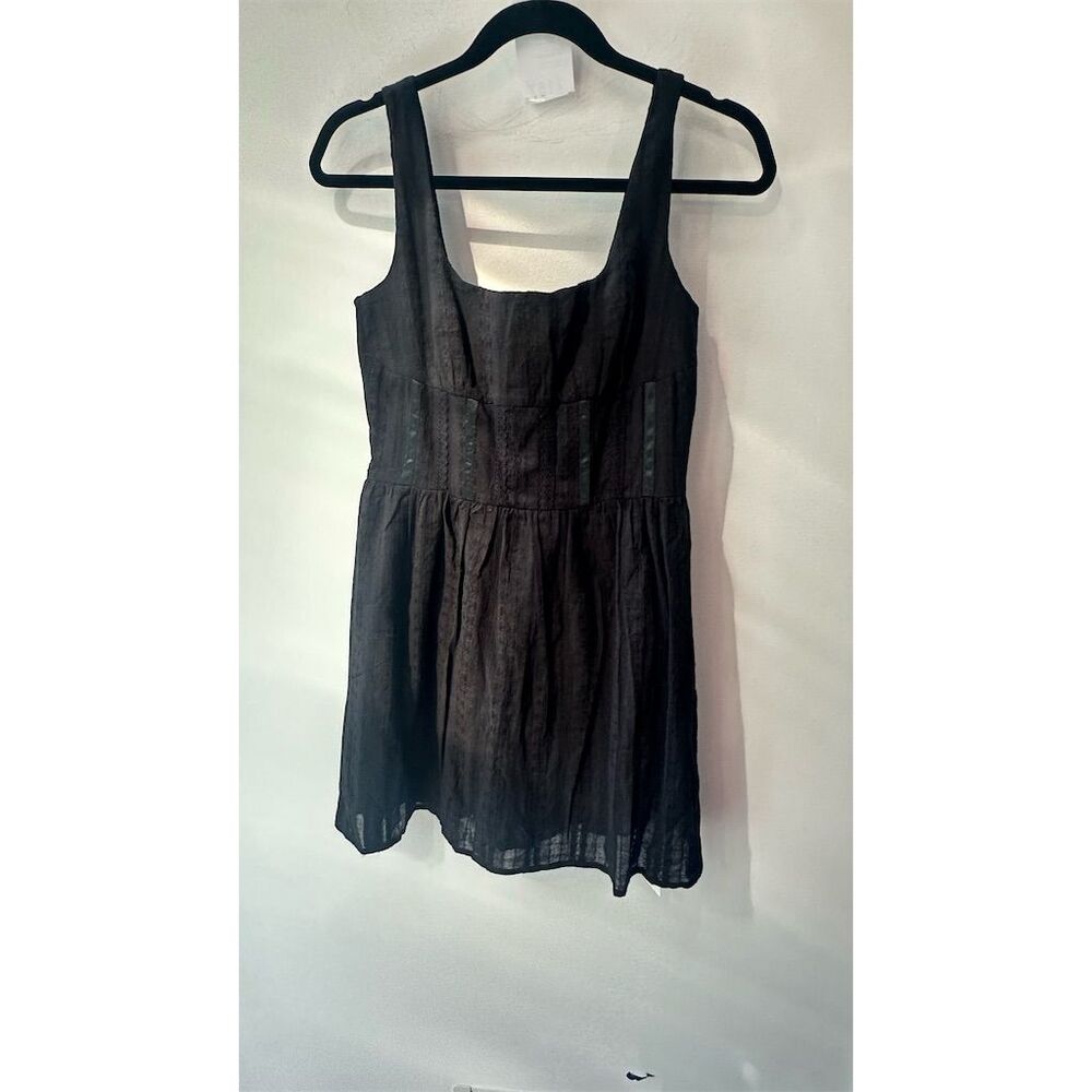 Commense, black scoop neck sleeveless mini dress, XS | 1157